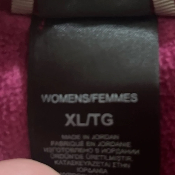 The North Face Women's TKA 100 Microvelour Fleece Quarter Zip Top Size XL Purple - Picture 4 of 7